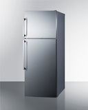 Summit - 28" Wide Top Mount Refrigerator-Freezer With Icemaker | FF1512SSIM