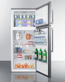 Summit - 28" Wide Top Mount Refrigerator-Freezer | FF1511SS