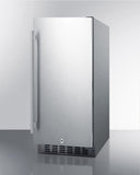 Summit - 15" Wide Built-In All-Refrigerator and 24" Wide Electric Wall Oven Bundle
