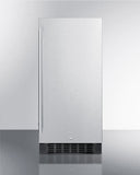Summit - 15" Wide Built-In All-Refrigerator and 24" Wide Electric Wall Oven Bundle