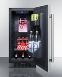 Summit -15" Wide Built-In All-Refrigerator, ADA Compliant | ALR15BSS