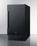 Summit - 24" Wide Gas Wall Oven and 18" Wide Built-In All-Refrigerator, ADA Compliant Bundle