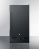 Summit - 24" Wide Gas Wall Oven and 18" Wide Built-In All-Refrigerator, ADA Compliant Bundle