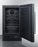 Summit - 24" Wide Gas Wall Oven and 18" Wide Built-In All-Refrigerator, ADA Compliant Bundle