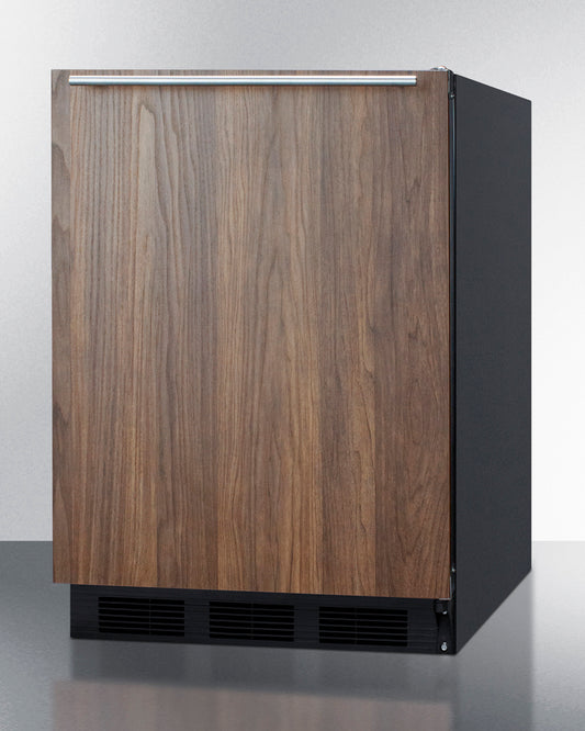 Summit - 24" Wide Built-In All-Refrigerator With Wood Panel Door | FF63BKBIWP1