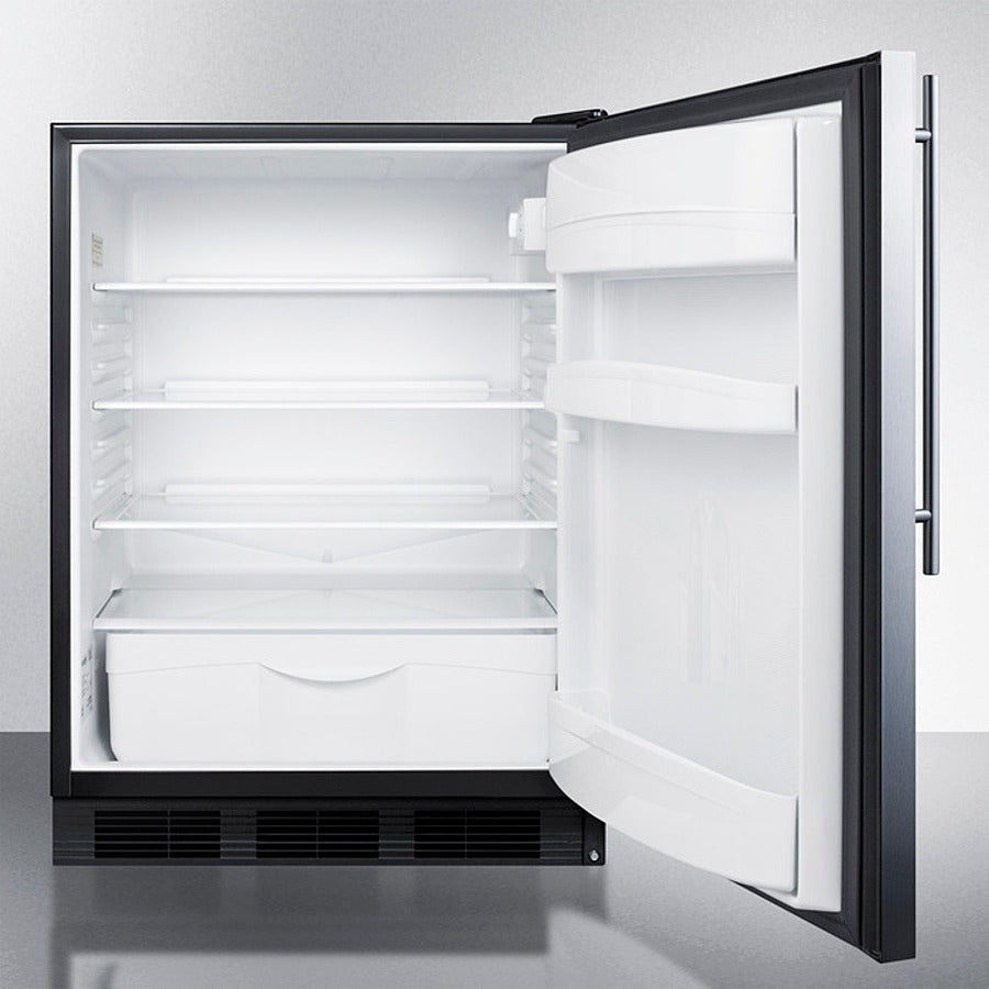 Summit - 24" Wide Built-In All-Refrigerator | FF6BKBI7SSHV