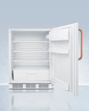 Summit - 24" Wide Built-In All-Refrigerator with Antimicrobial Pure Copper Handle, ADA Compliant | FF6LWBI7TBCADA