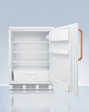 Summit - 24" Wide All-Refrigerator with Antimicrobial Pure Copper Handle | FF6LWTBC