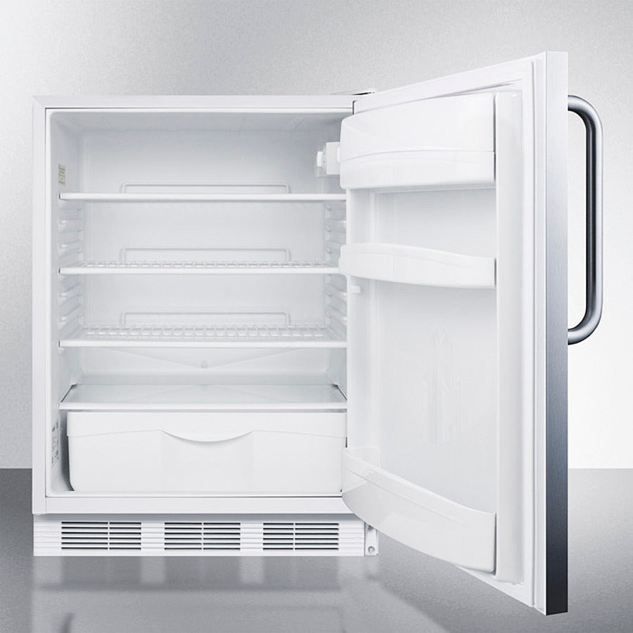 Summit - 24" Wide Built-In All-Refrigerator, ADA Compliant | FF6WBI7SSTBADA