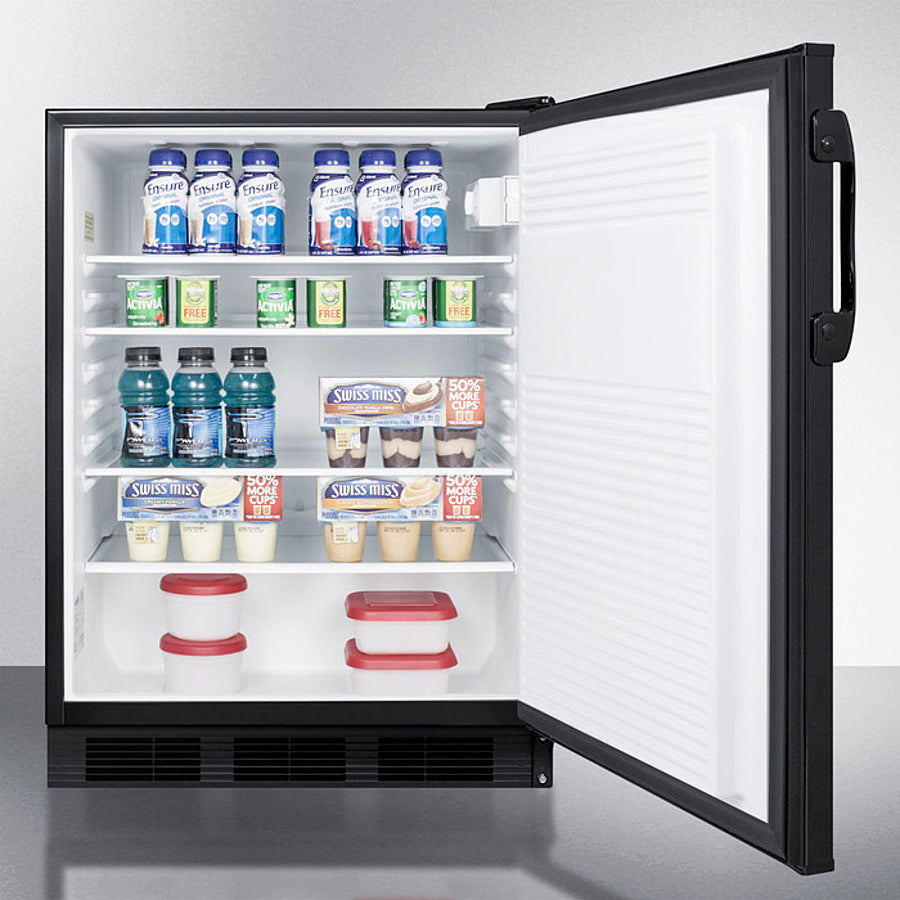 Summit - 24" Wide Built-In All-Refrigerator, ADA Compliant | FF7BKBIADA