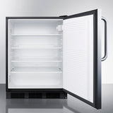 Summit - 24" Wide Built-In All-Refrigerator | FF7LBLKCSS