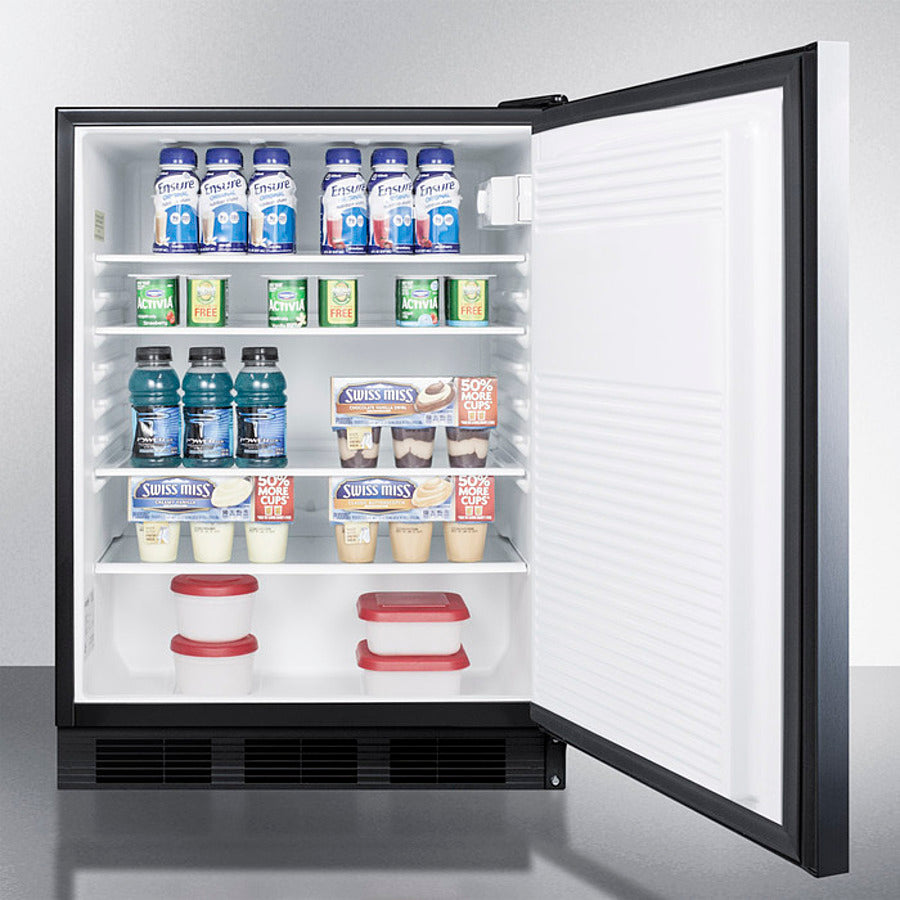 Summit - 24" Wide Built-In All-Refrigerator, ADA Compliant | FF7BKBISSHHADA