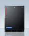 Summit - 24" Wide Built-In All-Refrigerator with Antimicrobial Pure Copper Handle, ADA Compliant | FF7LBLKBITBCADA