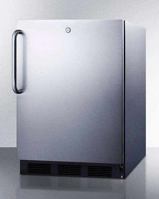 Summit - 24" Wide Built-In All-Refrigerator, ADA Compliant | FF7LBLKCSSADA