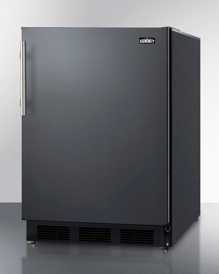 Summit - 24" Wide All-Refrigerator | FF7LBLKMBL