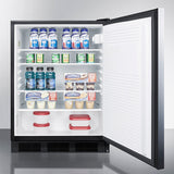 Summit - 24" Wide Built-In All-Refrigerator, ADA Compliant | FF7LBLKBISSHHADA