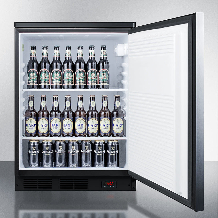 Summit - 24" Wide Built-In Pub Cellar | FF7LBLKBIPUBSSHH