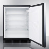 Summit - 24" Wide Built-In All-Refrigerator | FF7LBLKBISSHH