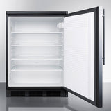 Summit - 24" Wide All-Refrigerator | FF7LBLKSSHV