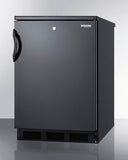 Summit - 24" Wide Built-In All-Refrigerator | FF7LBLKBI