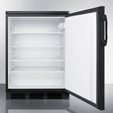 Summit - 24" Wide Built-In All-Refrigerator | FF7LBLKBI