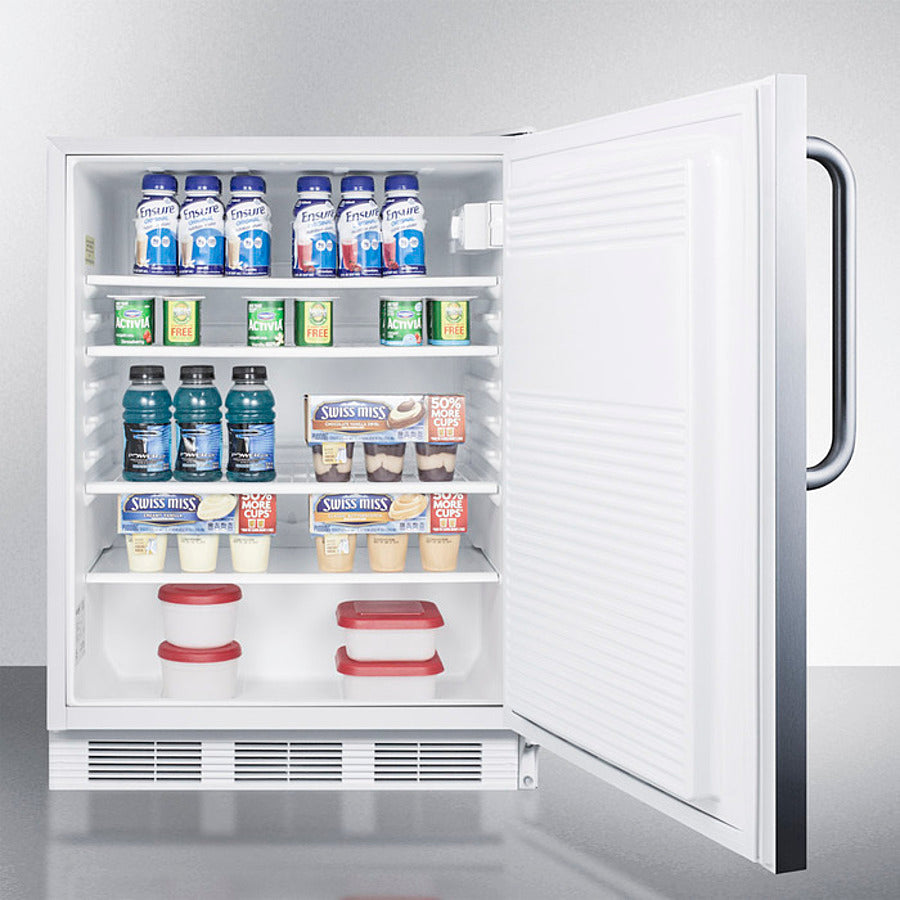 Summit - 24" Wide Built-In All-Refrigerator, ADA Compliant |  FF7LWCSSADA