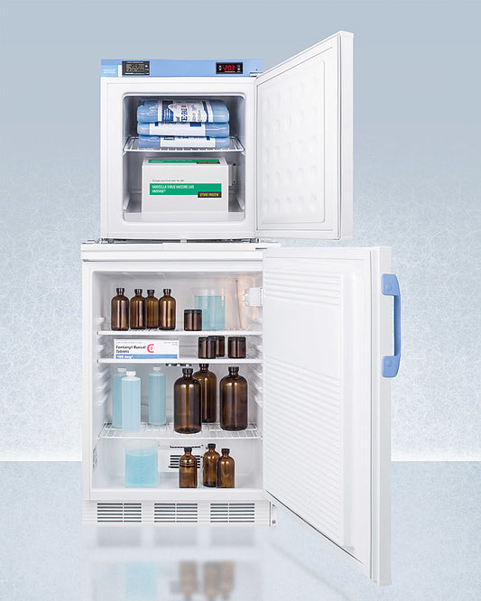 Summit - 24" Wide All-Refrigerator/All-Freezer Combination | FF7LW-FS24LSTACKMED2