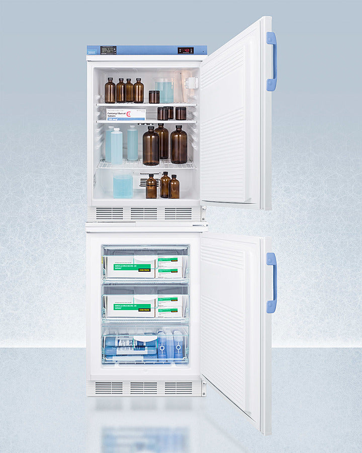 Summit - 24" Wide All-Refrigerator/All-Freezer Combination | FF7LW-VT65MLSTACKMED2