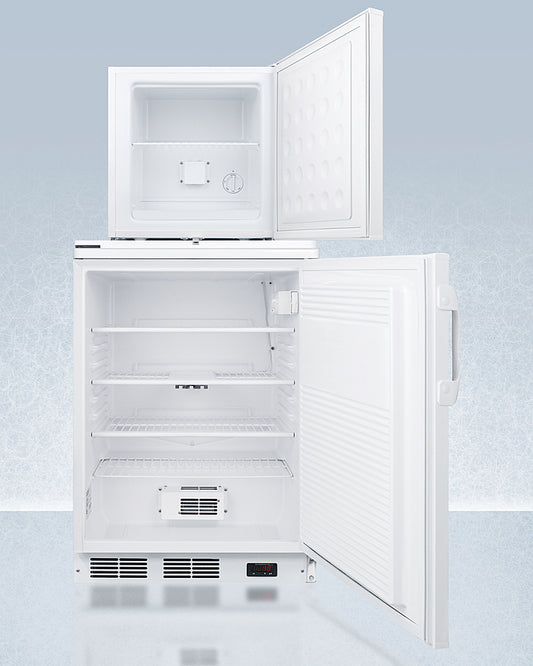 Summit - 24" Wide All-Refrigerator/All-Freezer Combination | FF7LW-FS24LSTACKPRO