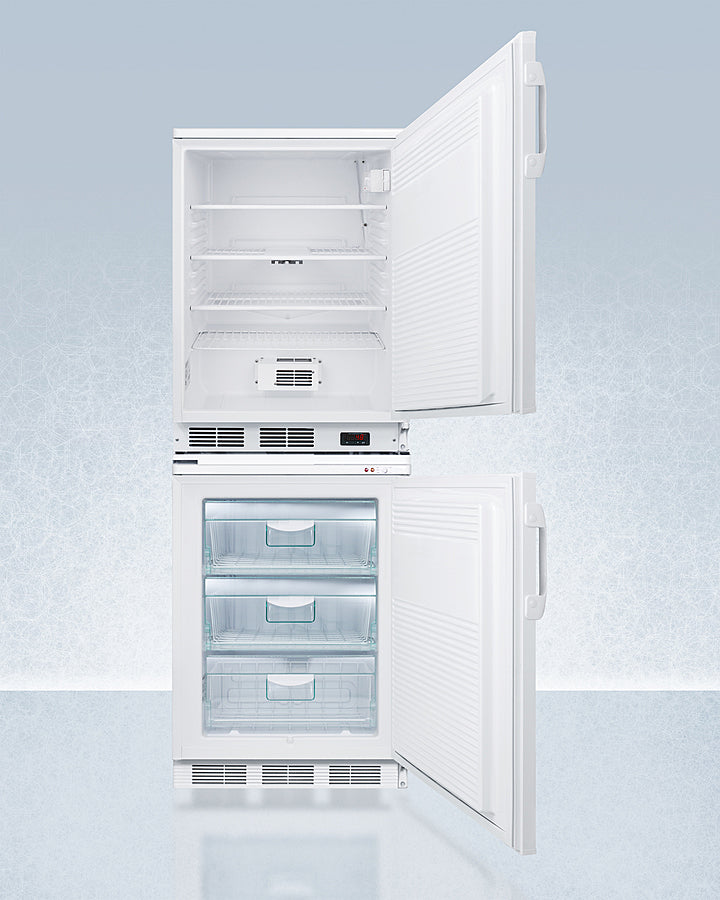 Summit - 24" Wide All-Refrigerator/All-Freezer Combination | FF7LW-VT65MLSTACKPRO