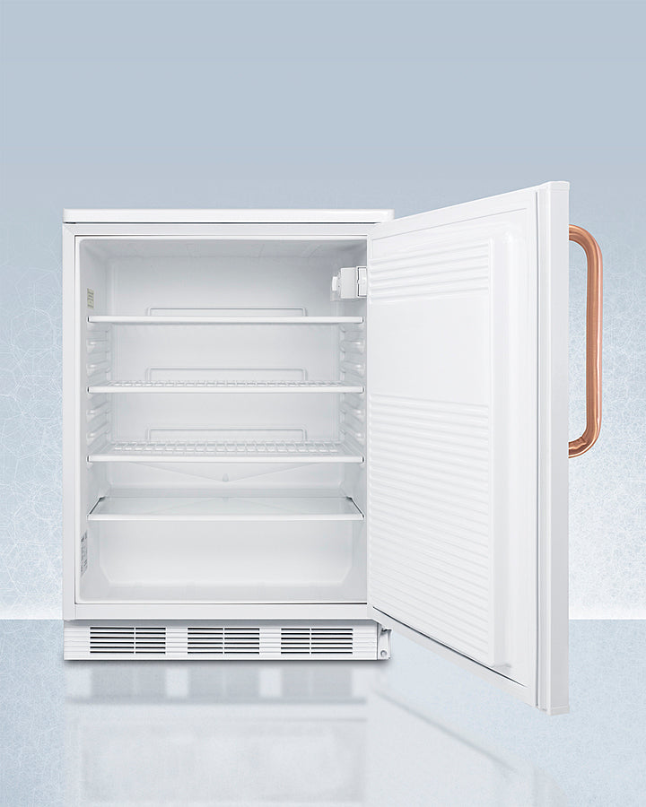 Summit - 24" Wide All-Refrigerator with Antimicrobial Pure Copper Handle | FF7LWTBC