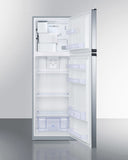 Summit - 22" Wide Top Mount Refrigerator-Freezer With Icemaker | FF948SSIM