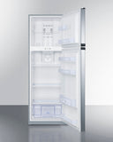 Summit - 22" Wide Top Mount Refrigerator-Freezer | FF948SSLLF2