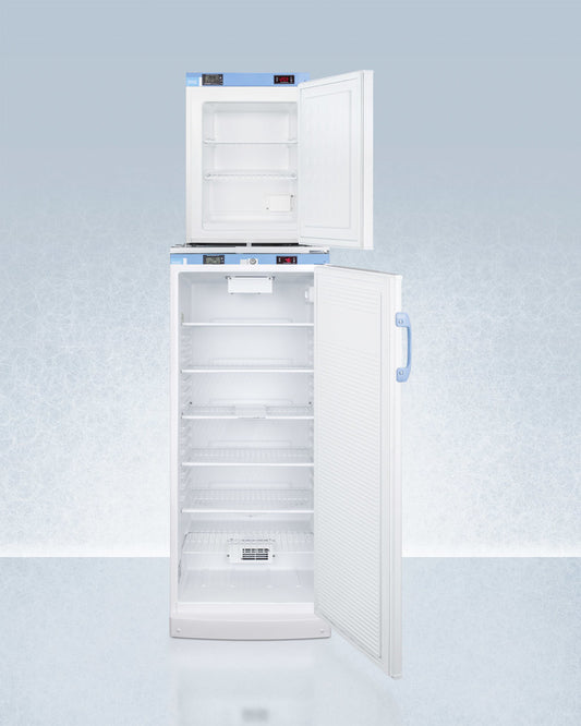 Summit - 24" Wide All-Refrigerator/All-Freezer Combination | FFAR10-FS30LSTACKMED2