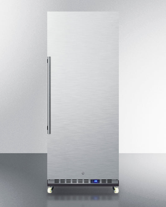Summit - 24" Wide Mini Reach-In All-Refrigerator with Dolly | FFAR121SSRI