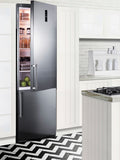 Summit - 24" Wide Built-In Bottom Freezer Refrigerator With Icemaker | FFBF249SSBIIM