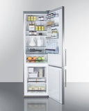 Summit - 24" Wide Bottom Freezer Refrigerator With Icemaker | FFBF181ESIM