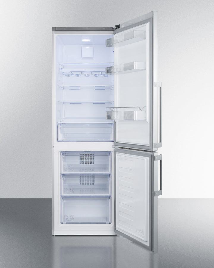 Summit - 24" Wide Bottom Freezer Refrigerator | FFBF246SS