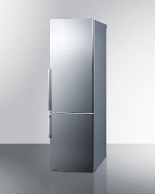 Summit - 24" Wide Bottom Freezer Refrigerator With Icemaker | FFBF247SSIM