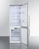 Summit - 24" Wide Bottom Freezer Refrigerator With Icemaker | FFBF247SSIM