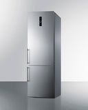 Summit - 24" Wide Built-In Bottom Freezer Refrigerator With Icemaker | FFBF249SSBIIM