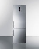 Summit - 24" Wide Built-In Bottom Freezer Refrigerator With Icemaker | FFBF249SSBIIM