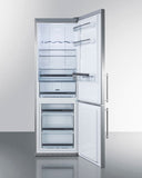 Summit - 24" Wide Built-In Bottom Freezer Refrigerator | FFBF249SSBI
