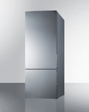 Summit - 28" Wide Built-In Bottom Freezer Refrigerator With Icemaker | FFBF279SSBIIM