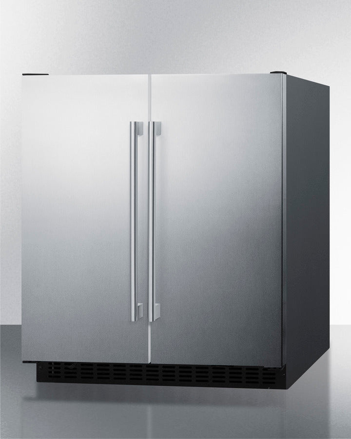 Summit - 30" Wide Built-In Refrigerator-Freezer | FFRF3070BSS