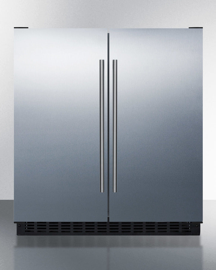 Summit - 30" Wide Built-In Refrigerator-Freezer | FFRF3070BSS