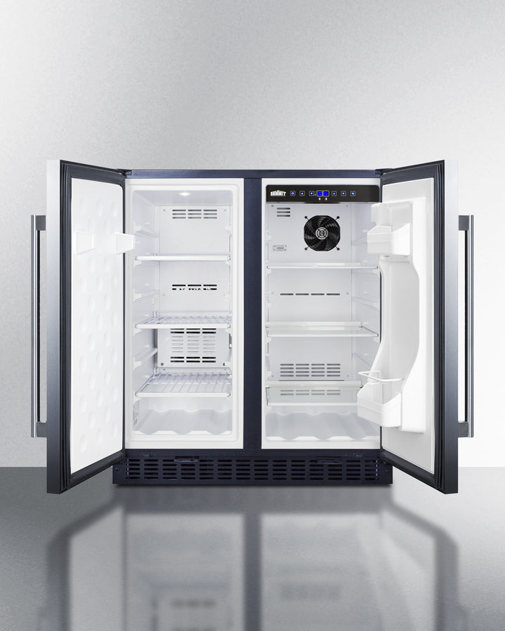 Summit - 30" Wide Built-In Refrigerator-Freezer | FFRF3070BSS