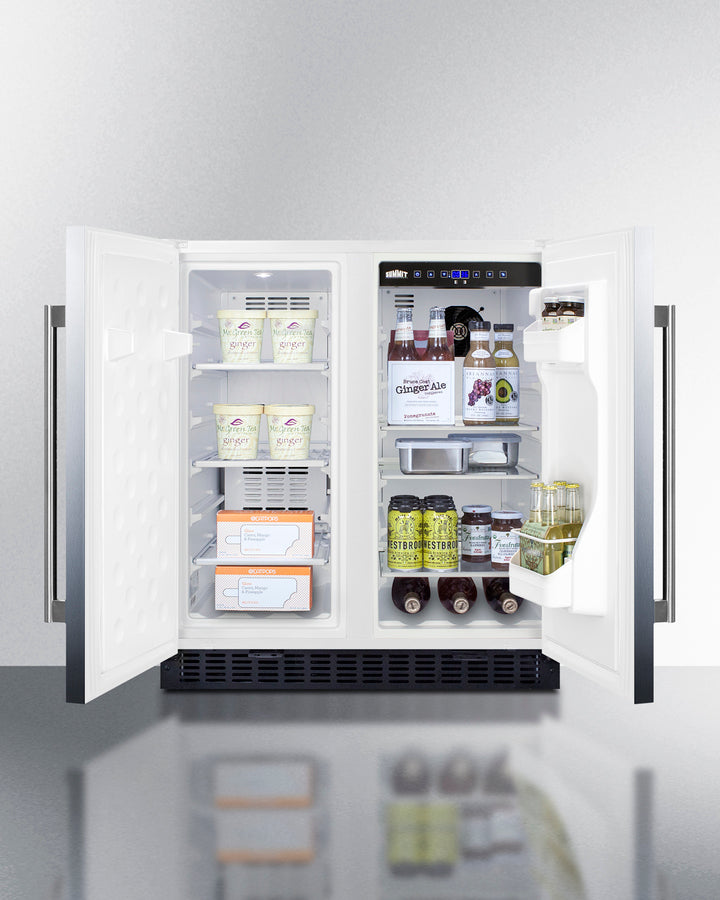 Summit - 30" Wide Built-In Refrigerator-Freezer | FFRF3075WSS