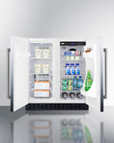Summit - 30" Wide Built-In Refrigerator-Freezer | FFRF3075WCSS