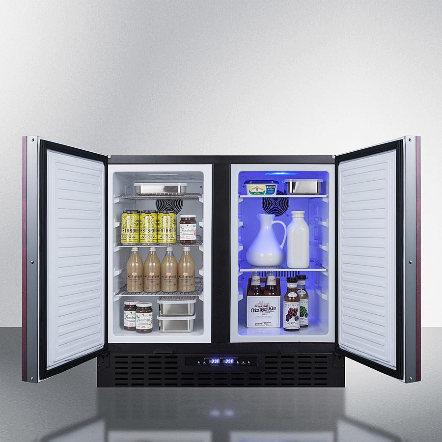 Summit - 36" Wide Built-In Refrigerator-Freezer | FFRF36IF